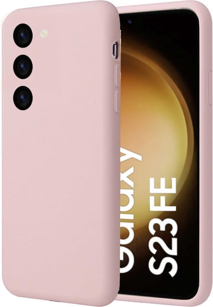 Hoesje geschikt voor Samsung Galaxy S23 FE - Liquid Back Case Cover Rose