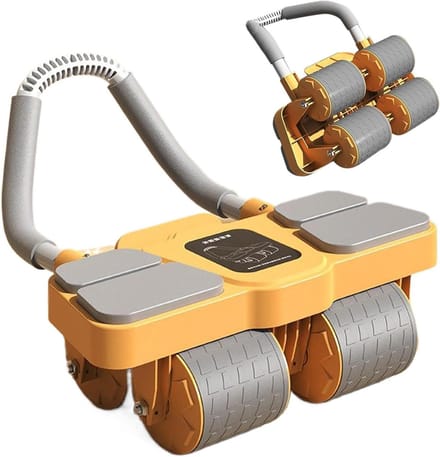 Buikspierroller met steun - Core trainer - Krachtige core training - Automatische rebound functie