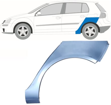 Reparatiepaneel achterspatbord voor Volkswagen Golf 5 2003-2009 / Links