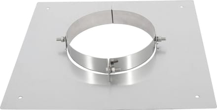 Vloersteun Ø200 0,5mm RVS.