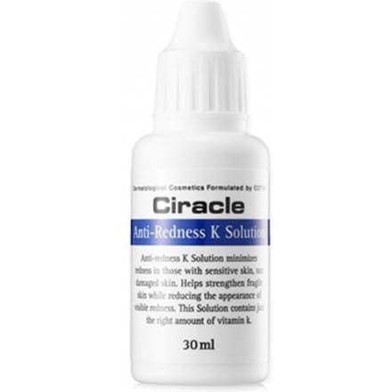 Ciracle Solution K Anti-Rougeurs 30ml - Sérum Apaisant et Anti-Rougeurs pour Peaux Sensibles white