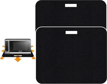 Hittebestendige Mat - Magnetron Mat - Magnetron Gebruik - Specifiek Model - BIG SIZE - Koffie