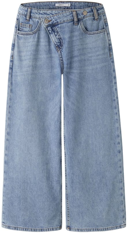 Name It - Broek - NKFBELLA - X-wide fit - Medium Blue Denim - Maat 152