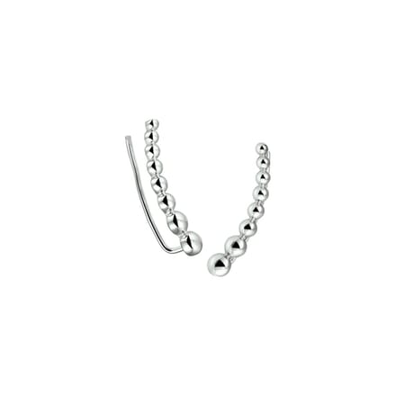 Zilveren Oorschuiven bolletjes - PSN1324586