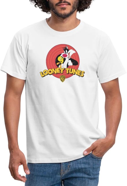Looney Tunes Sylvester And Tweety T-Shirt Heren