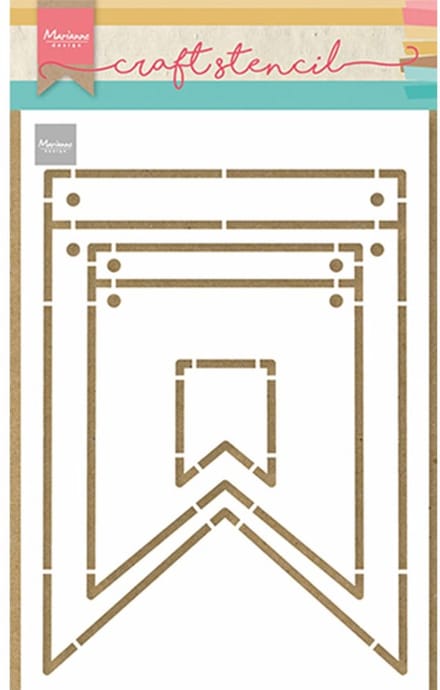 Marianne Design Craft stencil Banners