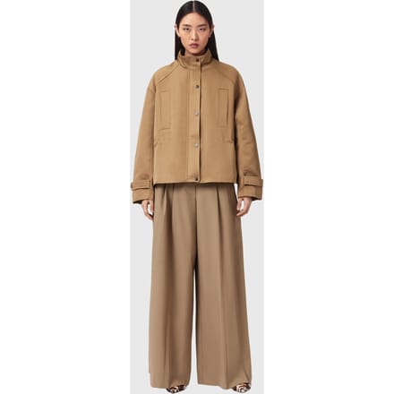 AllSaints Luellah Jacket Greige Brown Taglia: M | Bomber Outlet | Donna | Marrone