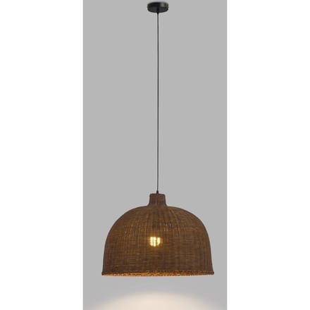 Forlight Cortic hanglamp, Ø 60 cm, donkerbruin, rotan
