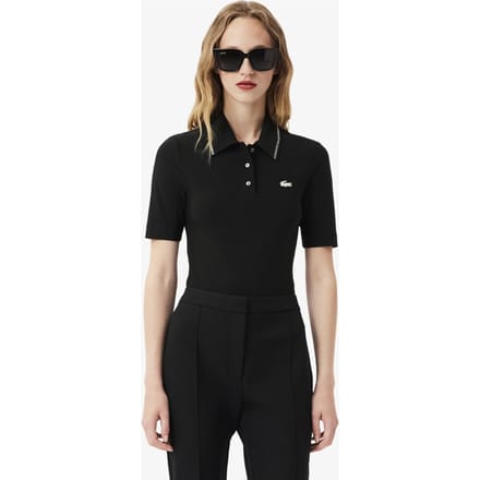 Lacoste Short Sleeve Polo Black Größe: 40 | Poloshirts Outlet | Damen | Schwarz