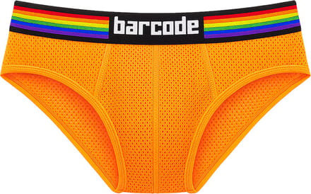 Barcode Berlin Pride Brief Neonorange - MAAT S - Heren Ondergoed - Slip voor Man - Mannen Brief