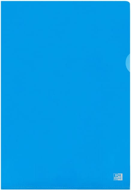 Oxford documenthoezen A4 transparant blauw 25 stuks