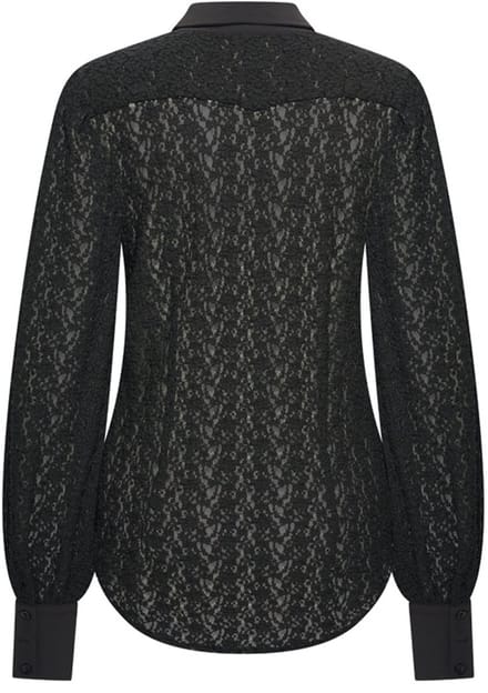 MI PIACE - Travel Blouse Lace 202694 Black - Maat : XS