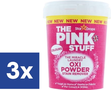 The Pink Stuff Vlekverwijderaar Poeder - 3 x 1 kg