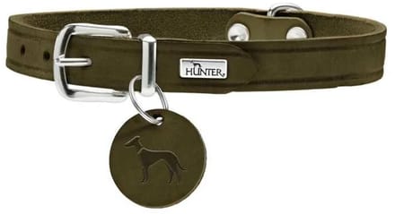 Hunter Hondenhalsband Aalborg Olive Maat 42: 32 - 38 cm