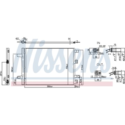 Condensator, airconditioning NISSENS 941194