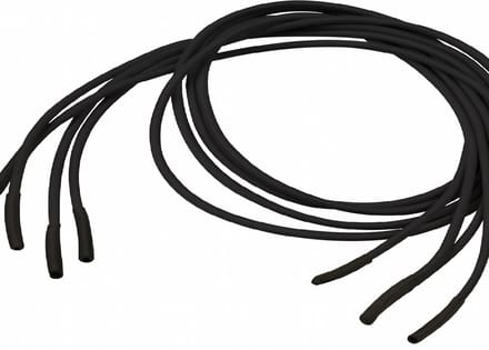 Vitility - Schoenveters - Elastisch - Zwart - 80 cm - 3 paar