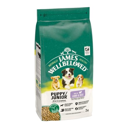 James Wellbeloved Junior - Lam & Rijst Hondenvoer - 2 kg
