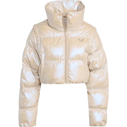 Adidas Essential Glossy Puffer Stone Khaki Größe: L | Winterjacken Outlet | Damen | Braun