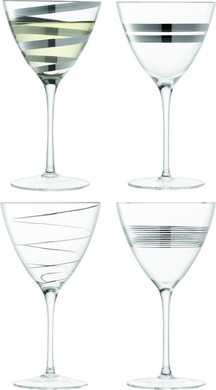 LSA Gatsby Wijnglazen - Set van 4 Stuks - 330 ml - Transparant