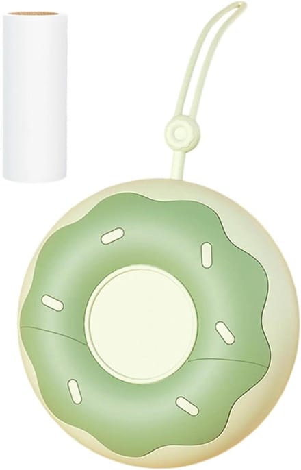 Pluisroller Kleding - Dierenhaarverwijderaar - Stof Verzorgen - Schuin Scheurmechanisme - 9 x 9 cm - Groen