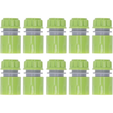 10 stuks G1/2 Schroefdraad Tuinslang Snelkoppeling Nippel Set Waterleiding Irrigatie Schroefdraad gray