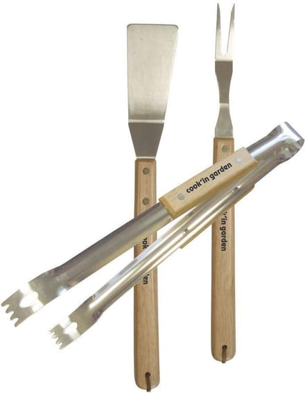 Cook'in Garden Essentiel S3 Accessoires HV Hout Spatel-Tang-Vork