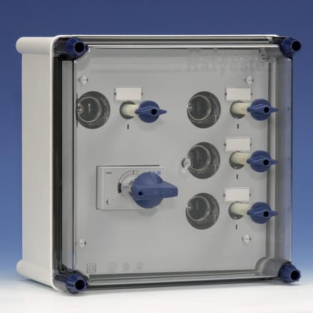 Eaton Halyester licht groepenkast 4 lichtgroepen en hoofdschakelaar GLS 404