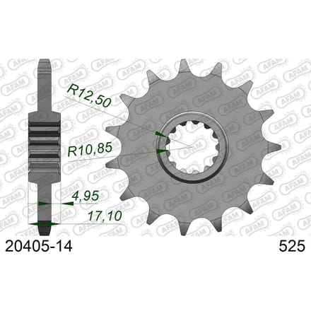 Tandwiel Afam 525 14 dents