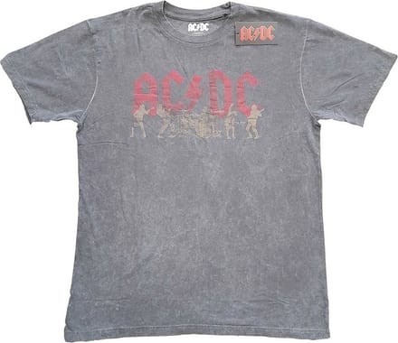 AC/DC - Vintage Silhouettes Heren T-shirt - 2XL - Grijs