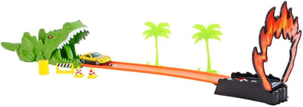 Roadblasters Afschiet Racebaan met 3 Die-Cast Auto's Speelset