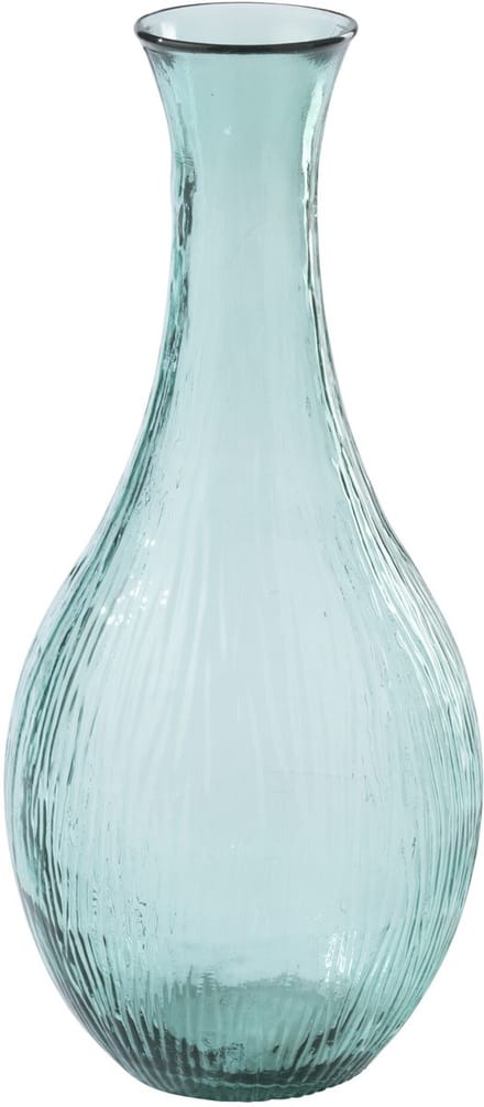 J-Line vloervaas - glas - azuurblauw