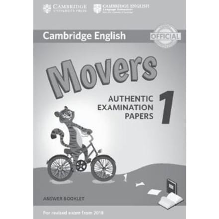 Cambridge English Movers 1 For Revised Exam From 2018 Answer Booklet - Cambridge Young Learners