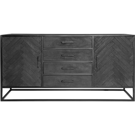 Starfurn - Dressoir New York - Zwart - 45x165x85 cm