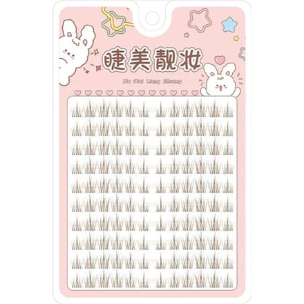 Mode faux cils Simulation naturelle fée vison Extension de cils bricolage maquillage des yeux cils individuels segmentés white