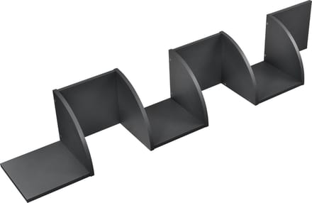 [en.casa]® Design Wandplank - planken - grijs model 1