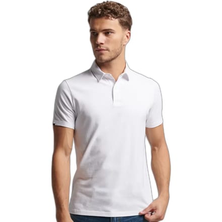 Superdry Studios Jersey Korte Mouw Poloshirt Wit 3XL Man