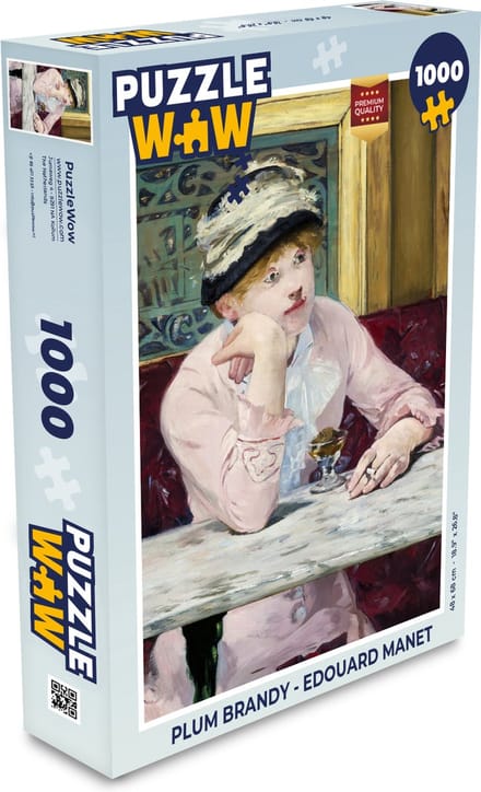 Puzzel Plum Brandy - Edouard Manet - Legpuzzel - Puzzel 1000 stukjes volwassenen