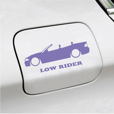 Bumpersticker - Low Rider - 7 X 18 - Paars