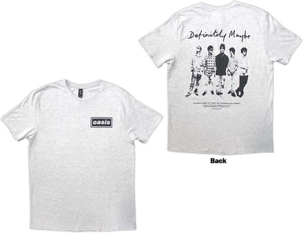 Oasis - Definitely Maybe Promo Heren T-shirt - 2XL - Grijs