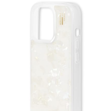 iDeal of Sweden Pearlized Case geschikt voor Apple iPhone 15 Pro - Wit