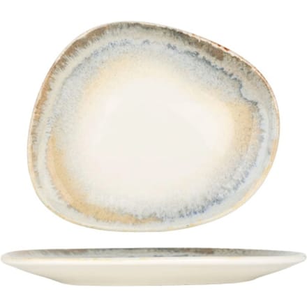 Bonna Dessertbord - Knidos - Porselein - 24 cm - set van 6
