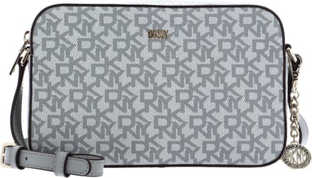 DKNY Schoudertas Avondtas Bryant Park Camera Bag Grey Multi Lichtgrijs Wit