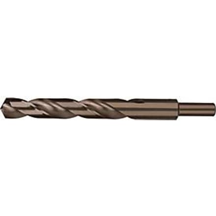 RUKO spiraalboor DIN 338 type N, Ø 17,5 mm, HSS-Co5 goudcoating, punthoek 130°, getrapte schacht
