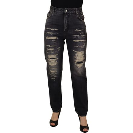 Dolce Gabbana Versleten Jeans Gescheurde Jeans