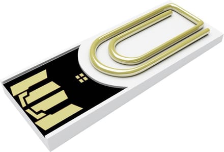 Xlyne clip/me USB-stick Bulk 8 GB Wit CM08IW002 USB-A 2.0