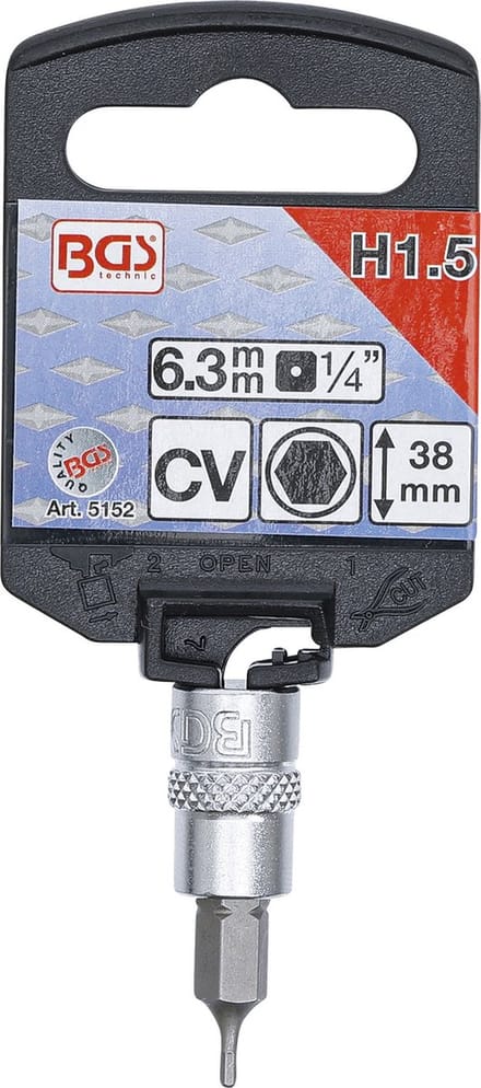 BGS Dopsleutelbit 1/4 INBUS 1,5 mm