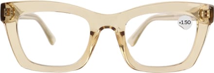 Montour Leesbril - FIENE - plus 1.50 - Vierkant Model - Beige - Dames - Heren - Unisex