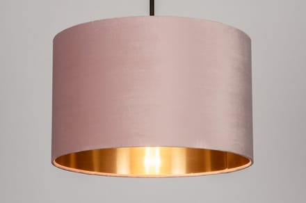 Lumidora Hanglamp 30931 - CHARLOTTE - E27 - Roze - Koper - Metaal - ⌀ 40 cm