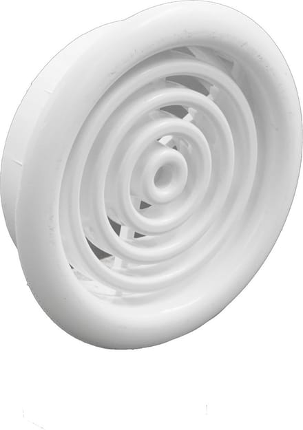 Weha Ventilatierooster Ø47mm, kunststof wit (2 stuks)
