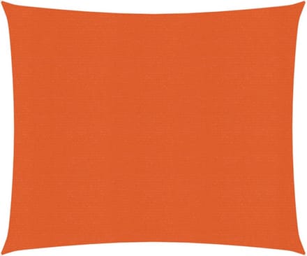 vidaXL - Zonnezeil - 160 - g/m² - 2,5x2,5 - m - HDPE - oranje